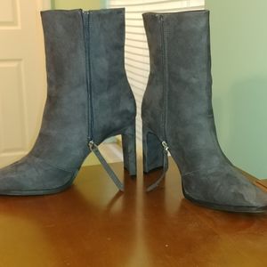 High Heel Grey Boots